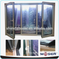 High quality aluminum double glass turn and tilt window